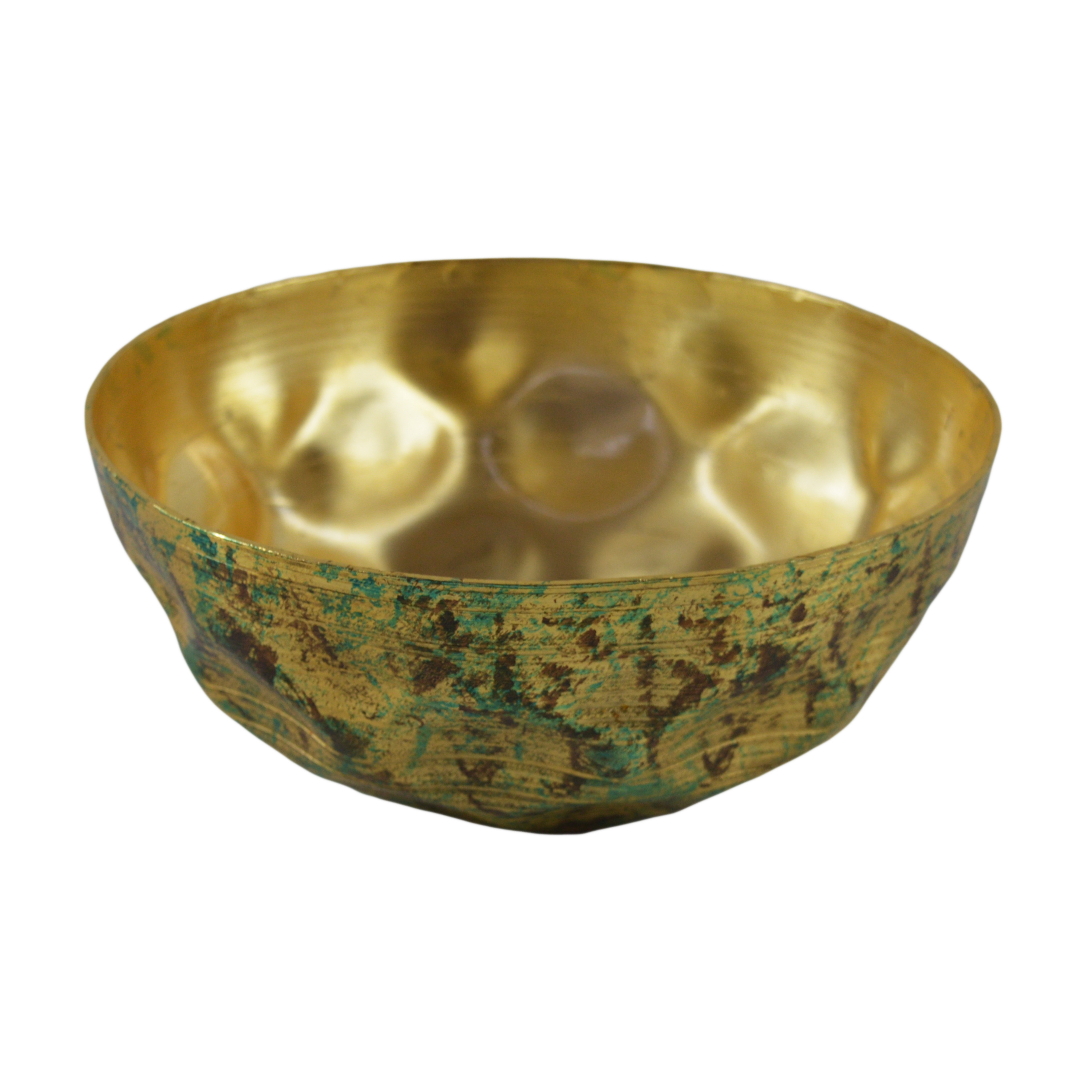 Hot Selling Hammered Snacks Bowl With Aluminium Metal And Gold Plated Finishing Design Table Ware At Lowest Price