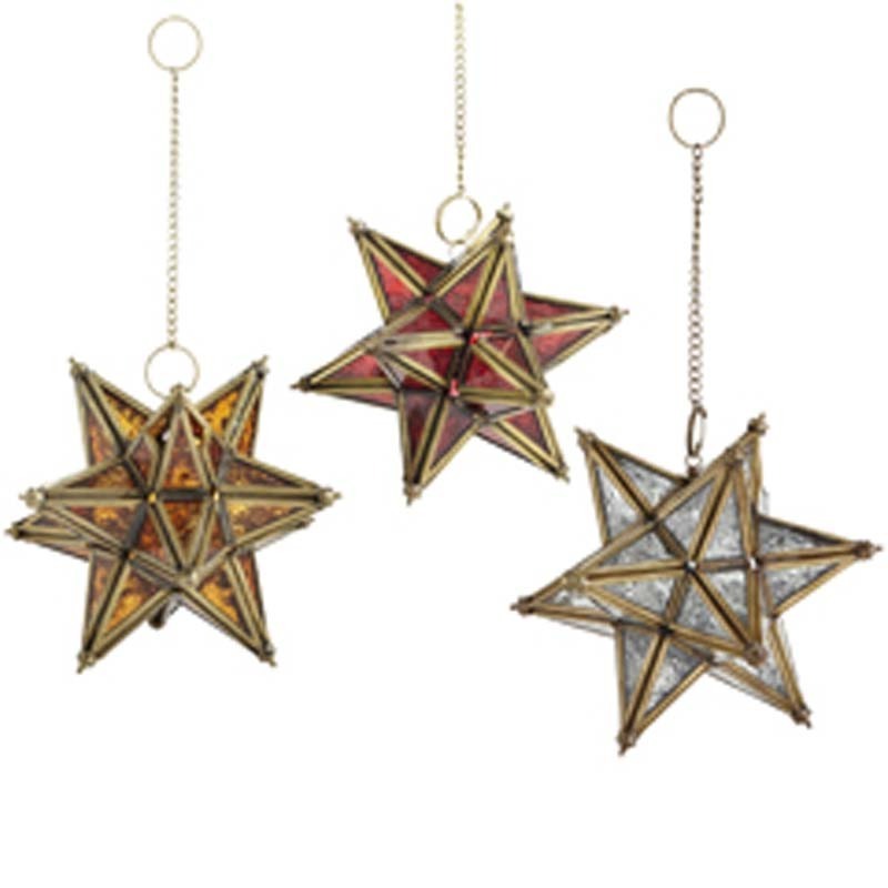 Indoor Home Decor Hanging Lantern Best Selling Glass Star Lanterns Wedding Hanging Party Background Decorations