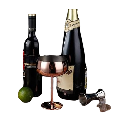 Vintage Black Powder Coated Steel Wine Goblet Manufacturer and Exporter New Arrival Steel Wine Goblet at Low Cost