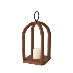 Trendy Cage Design Large Lantern Home Decorations Vintage Decorative Wooden Hurricanes Lamp Candle Lanterns Candle Holder