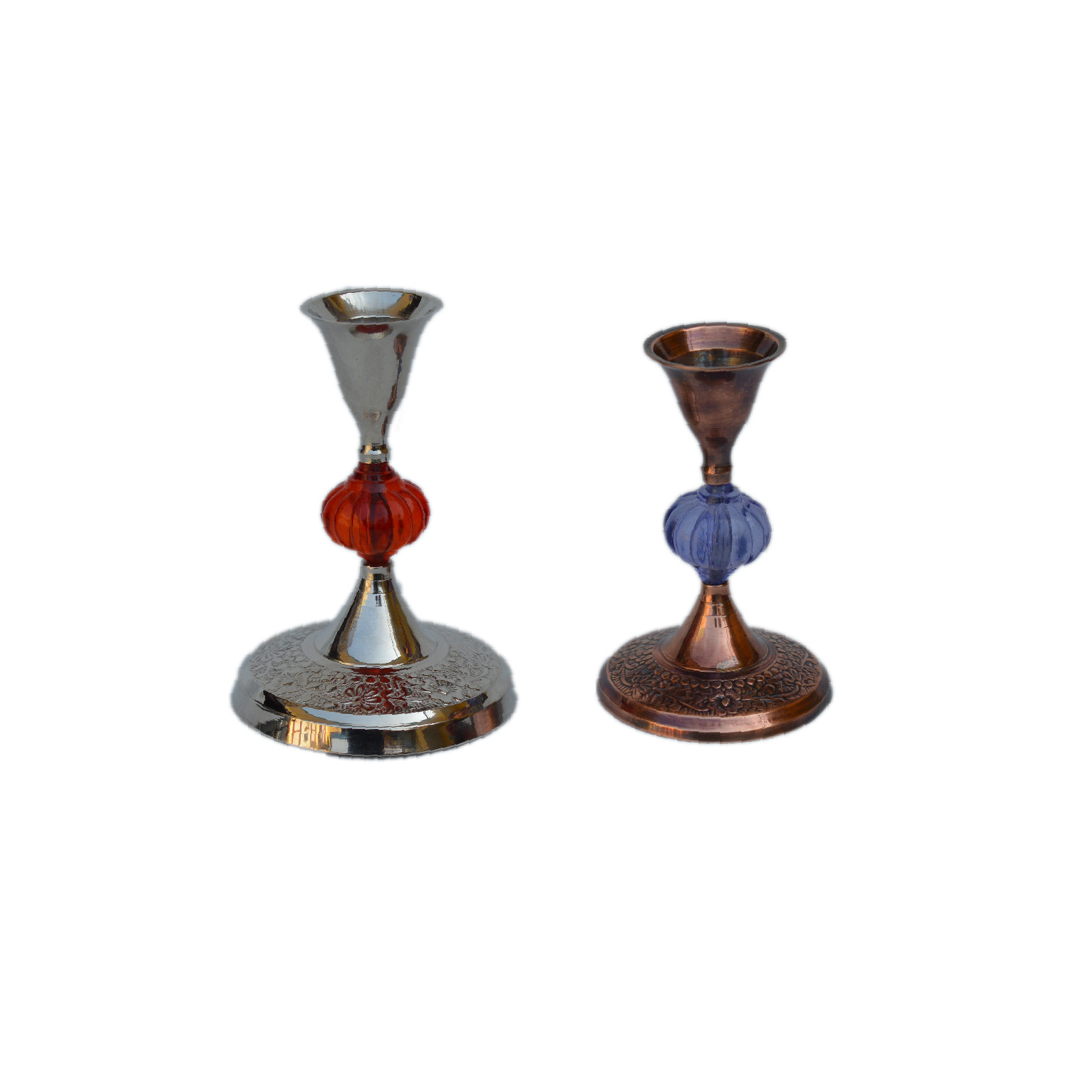 Multiple Design Candle Holders Set of 3 Candlestick Stand Metal & Stone Tableware T Light Holder Christmas Decoration