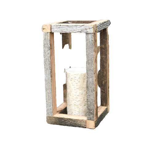 Best Seller Candle Lantern Designs Tall Rustic Wooden Lantern Hurricanes Candle Holder with Glass for Fireplace Outdoor Lighting