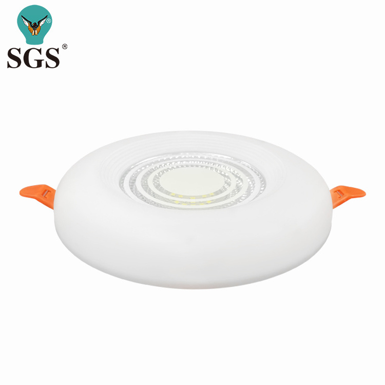 Guangzhou anti glare hole adjustable Slim round  18w 24w 36w Rimless frameless led panel light