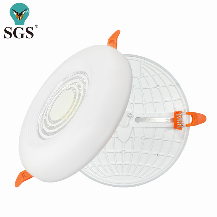 Guangzhou anti glare hole adjustable Slim round  18w 24w 36w Rimless frameless led panel light