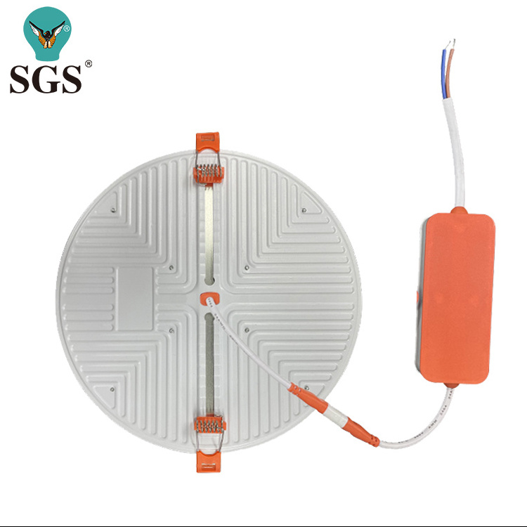 Factory Custom Slim Frameless Round Square Panel Light 18W 24W 36W Recessed Mounted Led Ceiling Panel Light