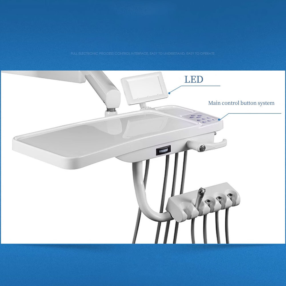 high quality full set treatment implant equipment luxury high quality metal ce modern leather medical dental chair spare parts