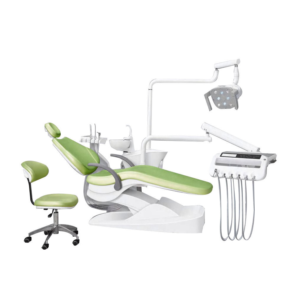 high quality full set treatment implant equipment luxury high quality metal ce modern leather medical dental chair spare parts