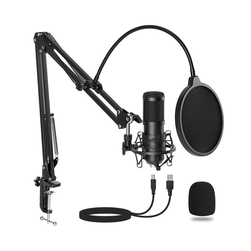 Zimhome Cheap Consumer Electronics Commonly Used Accessories & Parts ZTU12 USB Condenser Recording Studio Microphone Kit