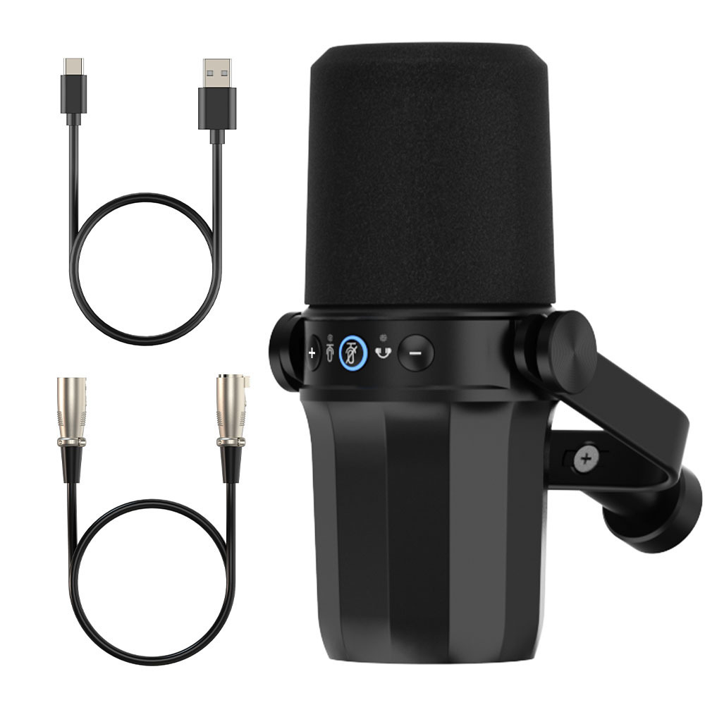 OEM ODM Good USB XLR Bundle Full Vocal Dynamic Cartridge Microphone for Streaming with Frequency