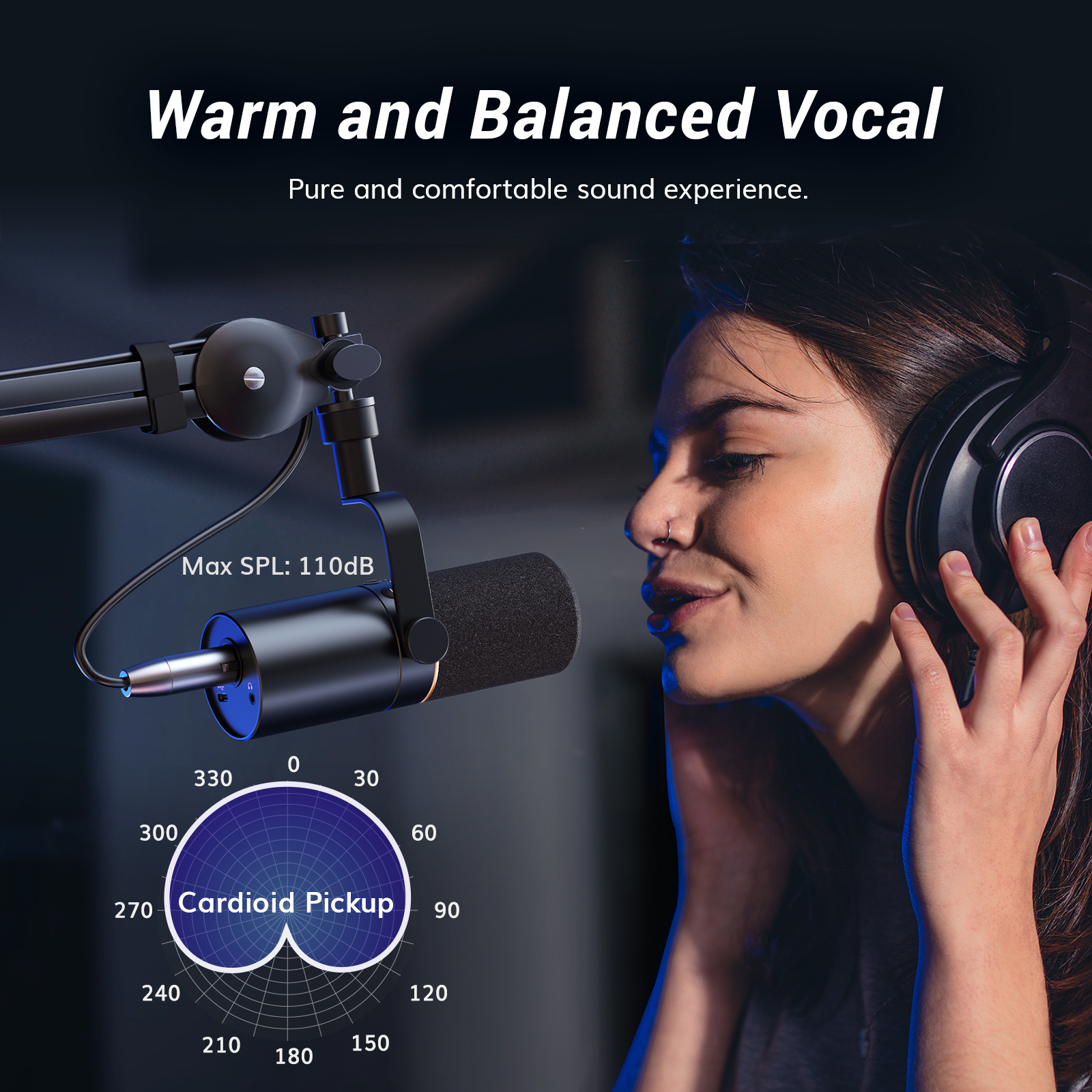 New Arrival TONOR TD510 Recording Podcast Music Studio Equipment USB XLR Dynamic Microphone for Gaming Broadcasting