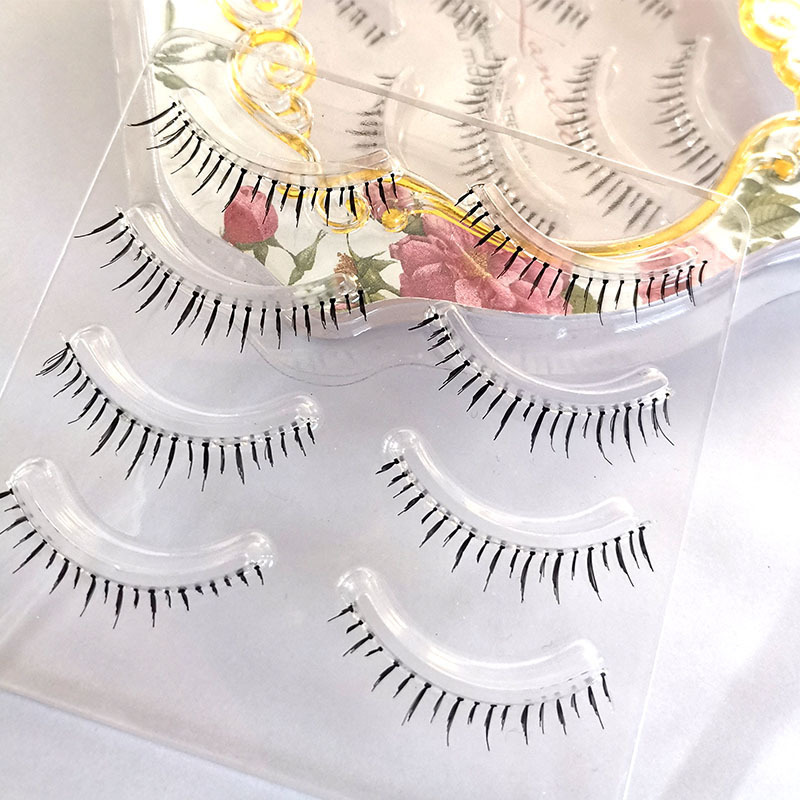 Daily Natural False Eyelashes Transparent Band Bottom Lashes New Arrival