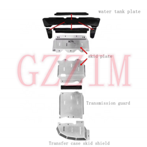 Stainless Steel Skid Plate  Plate Transfer Case Skid Shield Water Tank Plate For Tundra 2022