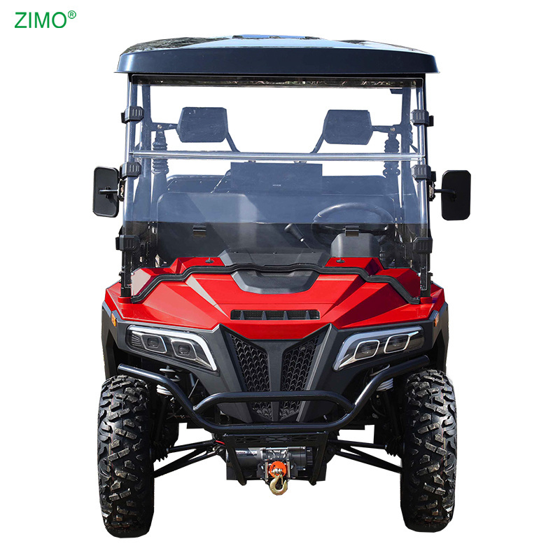 2024 Off Road Hunting Buggy 72V Lithium Battery 4 6 Seater 10Kw Club Car 4X4 Electric Golf Cart for sale