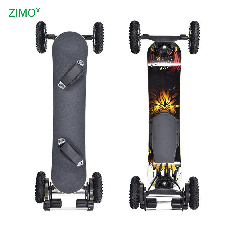 4 Wheels Black 12 Layers Maple Skate Board Electric Skateboard