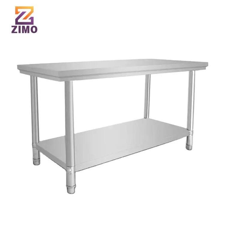 Stainless Steel Food Prep Table Cooking Worktable For Restaurant