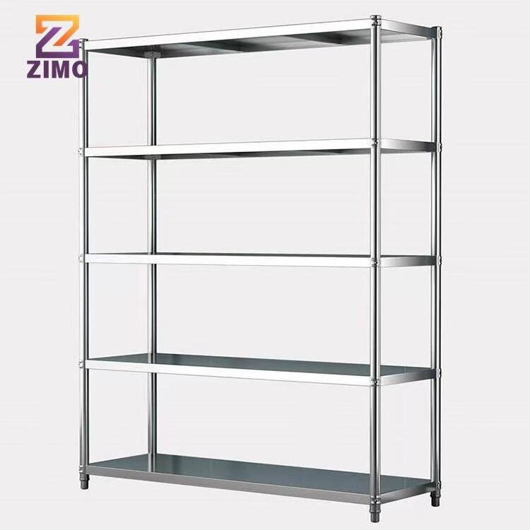 Commercial Industrial Shelving Kitchen Storage Shelf 4-tier Stainless Steel Rack For Kitchen