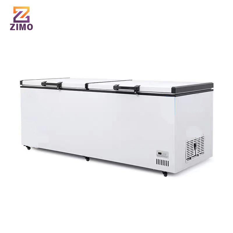 Commercial Chest Freezers 1000 Liter Deep Freezer Top Open Doors Horizontal Freezer