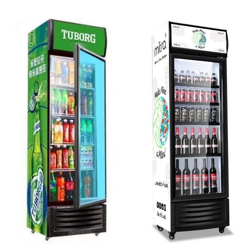 Commercial Glass door  Pepsi Drink Refrigerated Open Drink Display fridge Cooler cola Chiller Cabinet Refrigerator