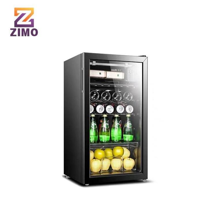 Small Household Freezers Commercial Freezer Vertical Transparent Glass Door Beverage Display Cabinets Fresh Cabinet Mini-fridge