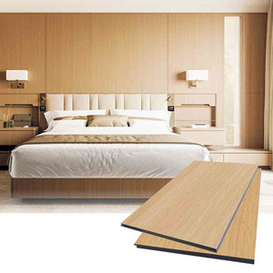 Waterproof and Soundproof Modern WPC Wood Series Asia oak 2440*1220mm wall panels wood wall panel for Indoor decoration