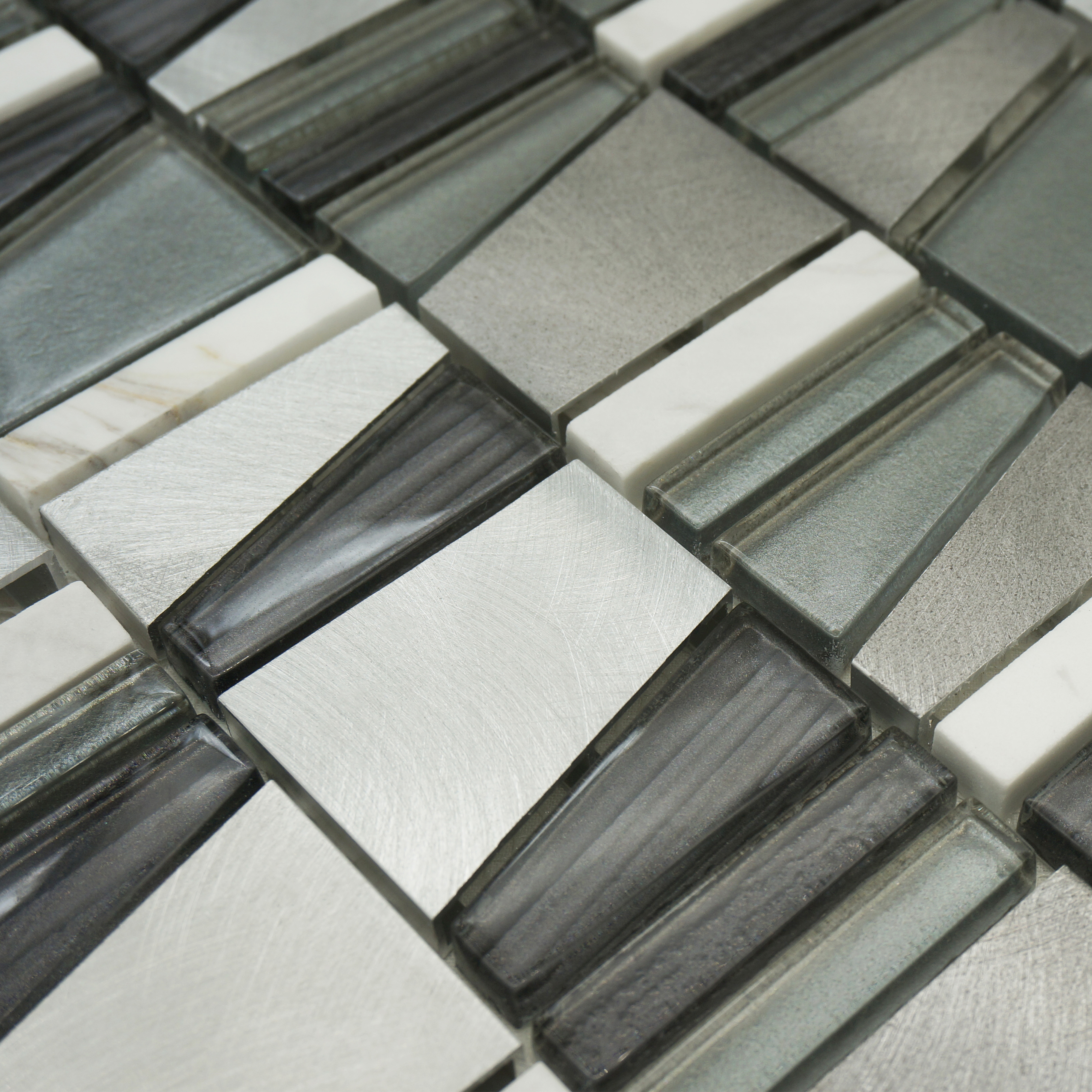 2024 European Liked Glass Mixed Patterns For Kitchen Backsplash