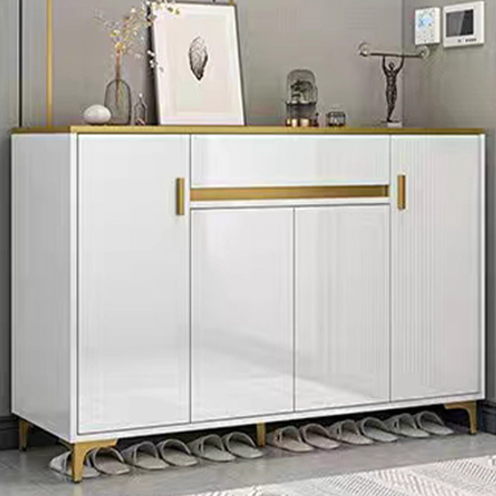 Nordic Large Capacity Storage Shoe Cabinet With Doors Rack Organizer Shelf Closet Entryway For Home Furniture