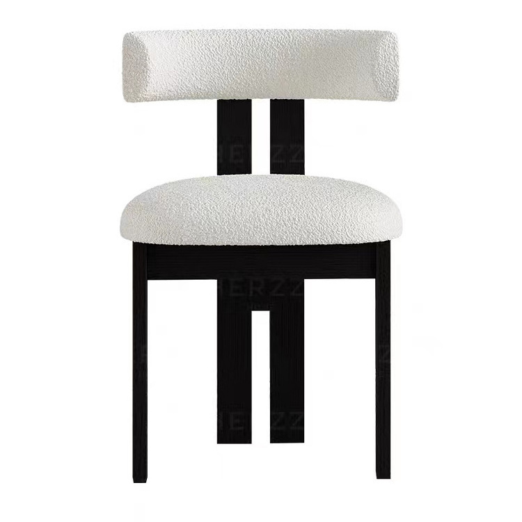 Nordic Velvet Fabric Home Modern Luxury Design Furniture Dining Chairs Visitor Upholstered Dining Chair