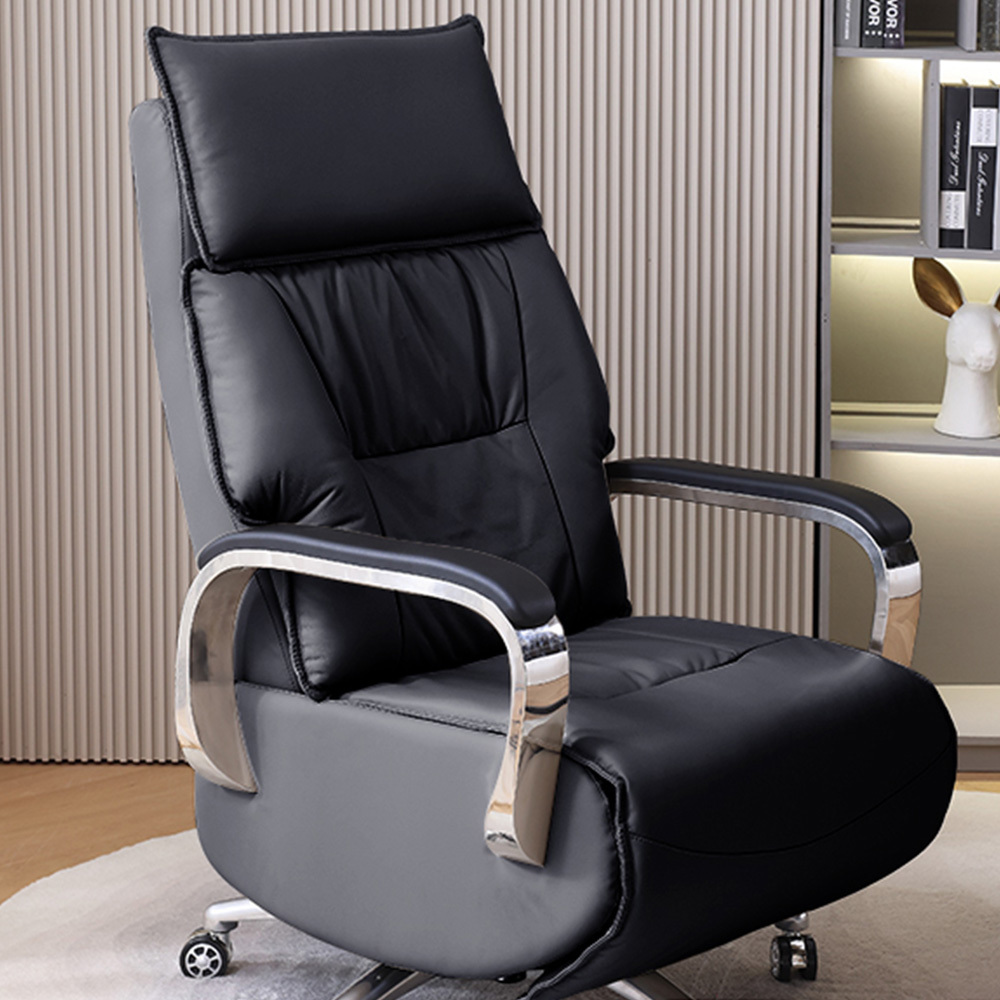 High Quality Ergonomic Leather Recliner Office Chair Luxury Modern Adjustable Swivel Manager Executive Office Chair