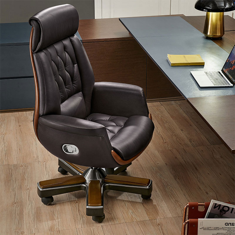 High Quality Modern Luxury Adjustable Recliner Swivel Manage Executive Leather Boss Office Massage Chair