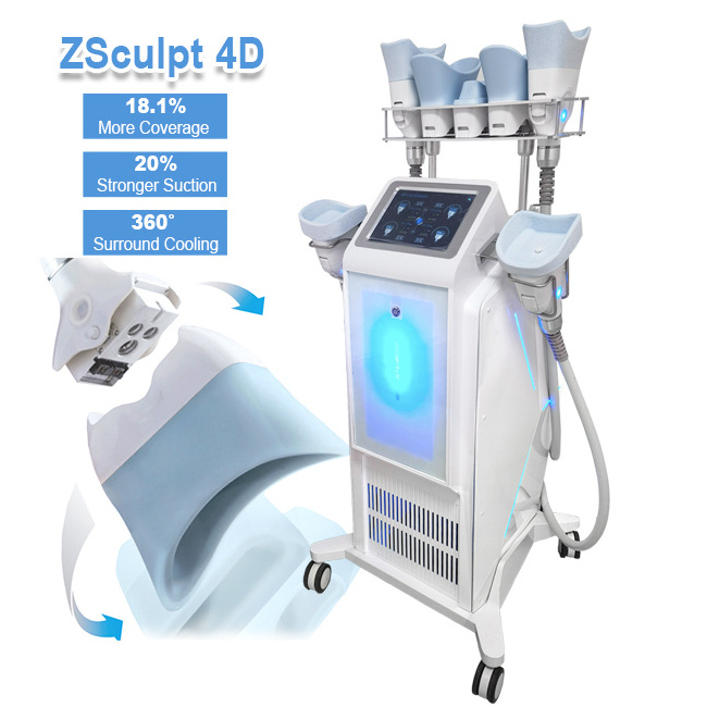 Clatuu Alpha 7 Handles Zsculpt 4D Cool Body Sculpting Cryolipolyse Slimming 360 Cryolipolysis Fat Freezing Machine