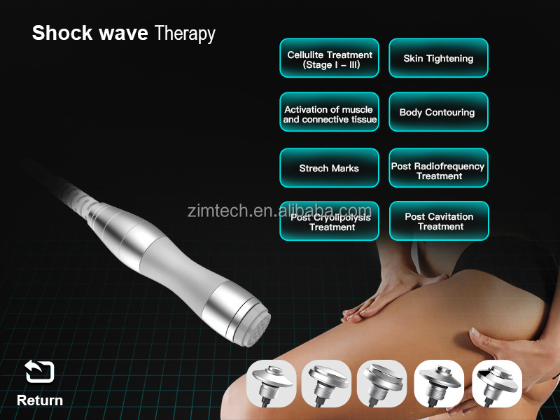 New Arrival 6 paddles Shock Wave Therapy Cryo lipolysis EMS Fat Freeze Cellulite Reduction Machine