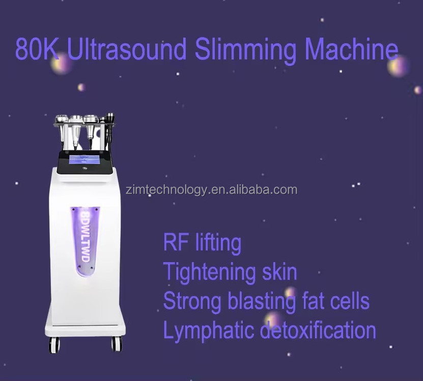 Factory price 80D cavi body shaping dissolve fat rf face lifting machine