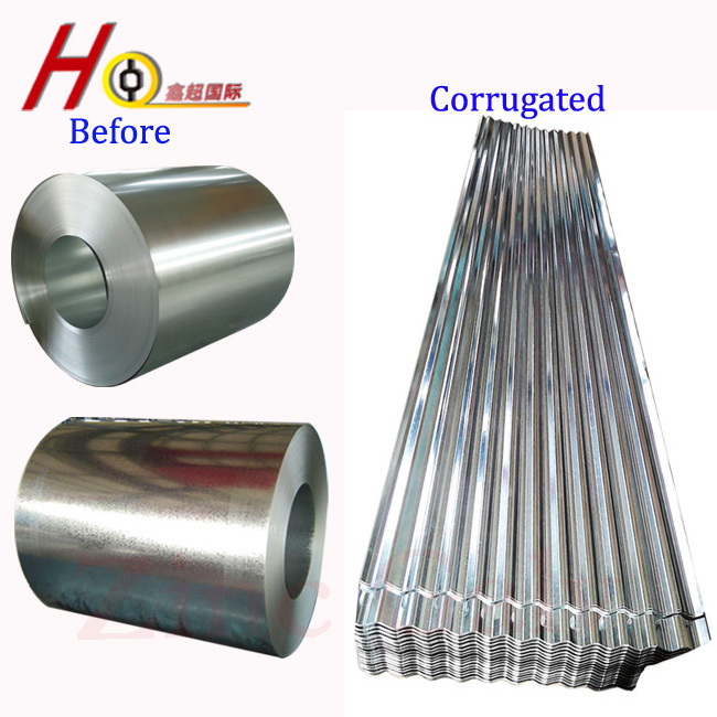 Corrugated Galvanized Zinc Roof Sheets Steel Sheet-Non Plate