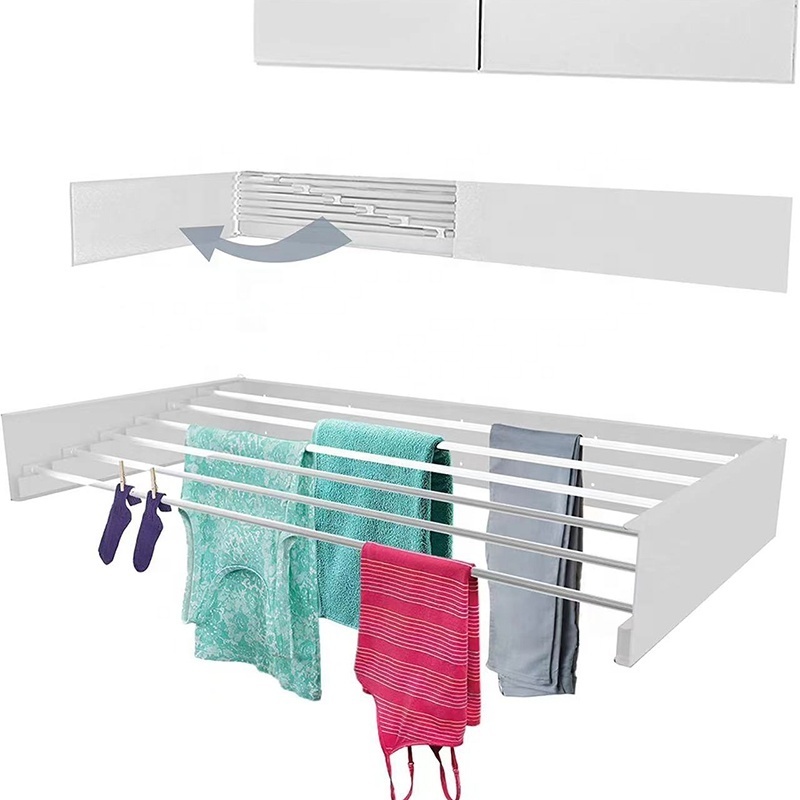 Factory Supply Heavy Duty Wall mounted metal folding Towel clothes drying racks