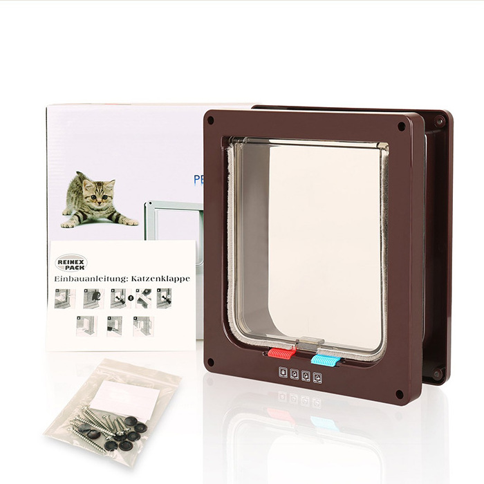 Dog Mate 4 Way Locking Cat Flap Pet Door