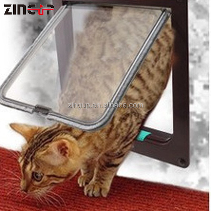 ZingUp Easy to Use 4 Ways Locking Cat Door