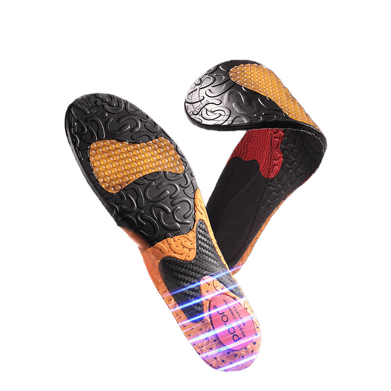 Running anti-slip and anti-roll EVA high-strength sports sole Specific shock absorbing GEL PORON insole