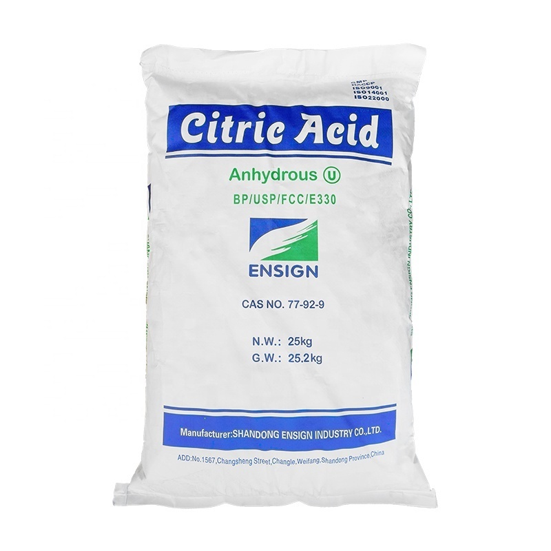 Wholesale citric acid monohydrate anhydrous 30-100 mesh powder