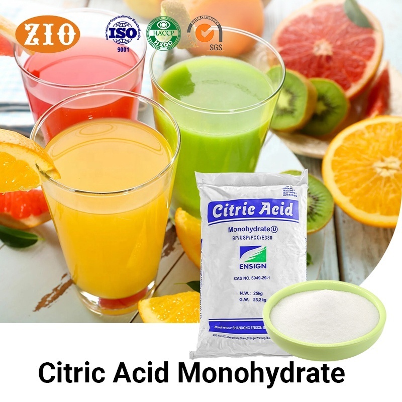 Acidity Regulators Industrial Citric Acid Monohydrate Anhydrous Sodium Citrate Potassium Citrate