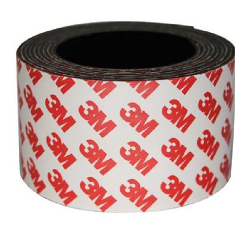 Super Strong Adhesive Rubber Magnet Tape Flexible Magnetic Strip Band With Adhesive Coating