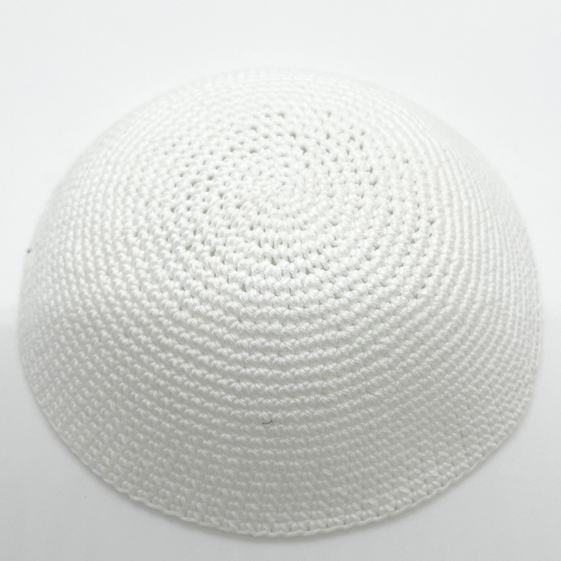 DMC Kippah Dome High Quality Handmade Knitted Cotton Yarmulke Kippot in DMC