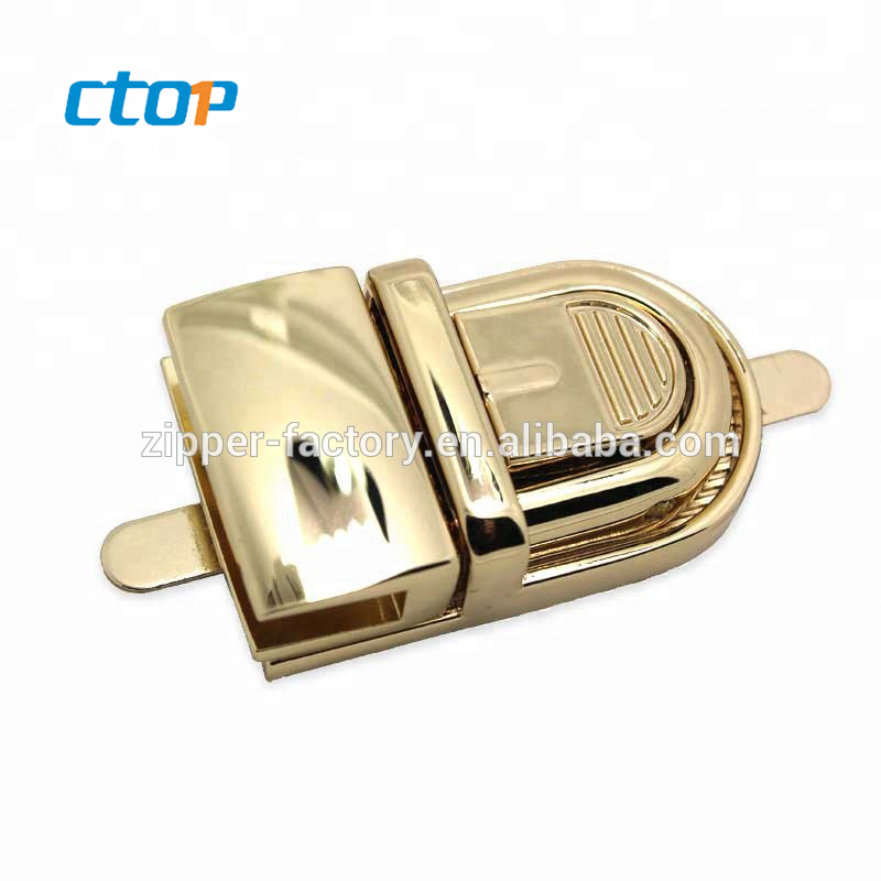 Factory Wholesale High Quality Twist Lock Accessories Clasp Bag Metal Lock Handbag Lock For Handbag