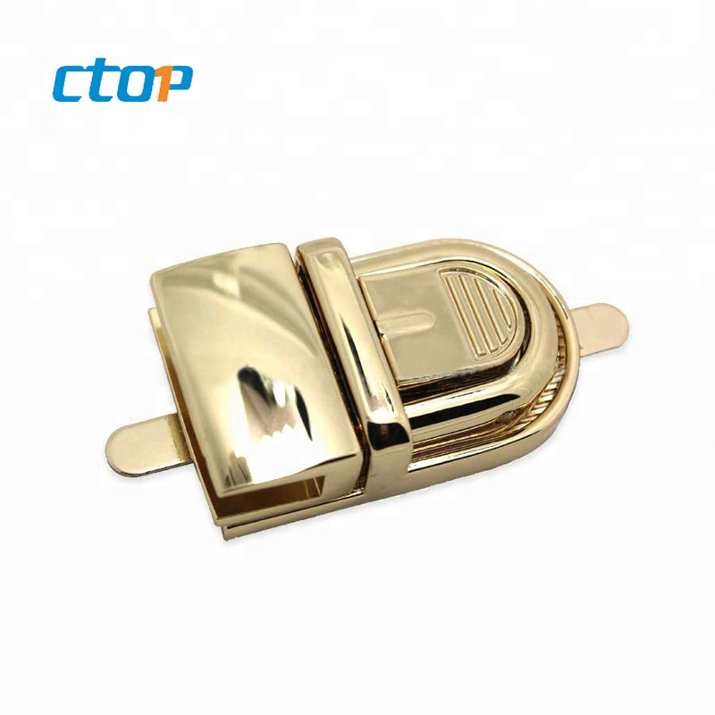 Factory Wholesale High Quality Twist Lock Accessories Clasp Bag Metal Lock Handbag Lock For Handbag