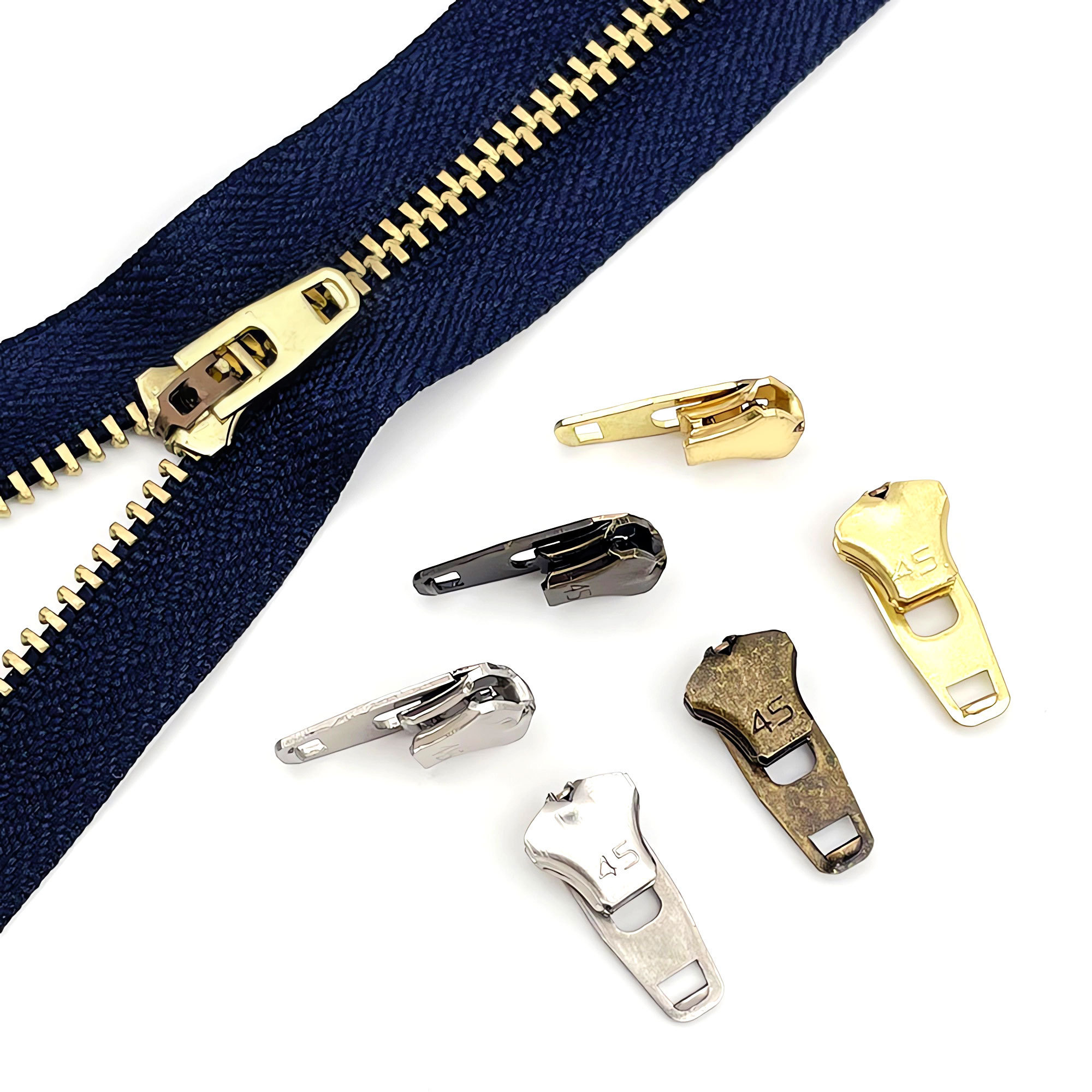 Special Zipper Jeans 4.5 YG Metal Zip Brass Cremallera Close-End Jeans Zipper