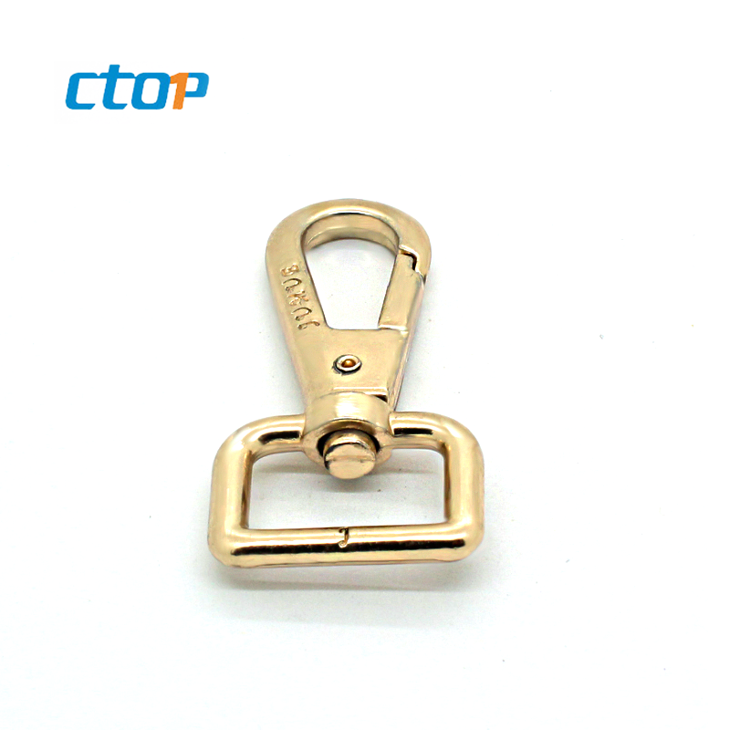 Wholesale high quality metal buckle rose gold metal hook for bag handbag hook bag accessory and hooks