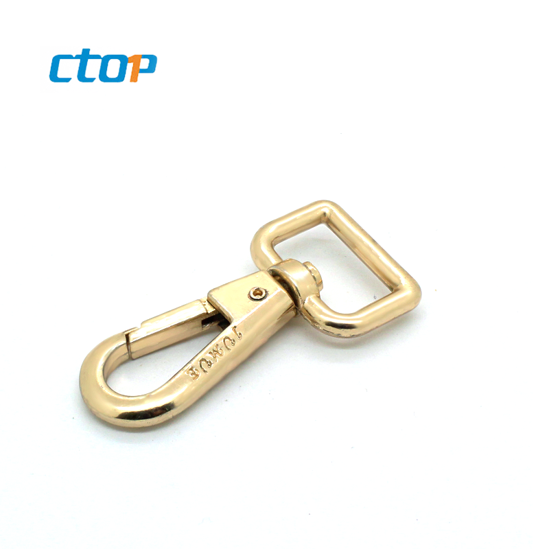 Wholesale high quality metal buckle rose gold metal hook for bag handbag hook bag accessory and hooks