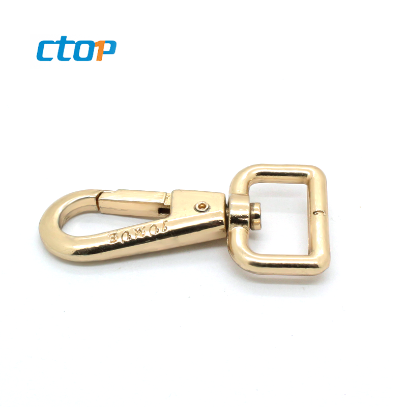 Wholesale high quality metal buckle rose gold metal hook for bag handbag hook bag accessory and hooks