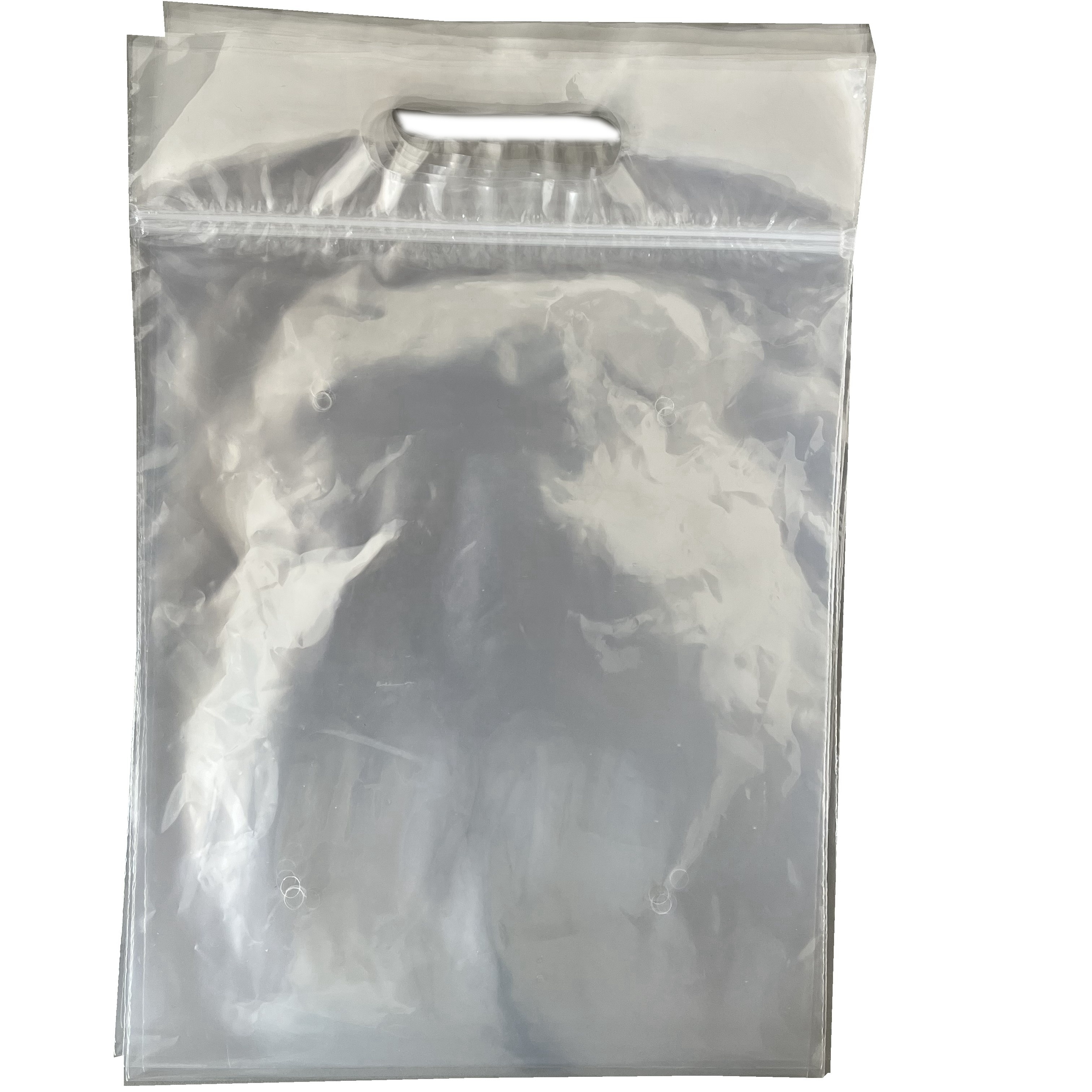 Clear Self Seal Zipper Plastic Retail Packaging Packing Poly Bag, Ziplock Zip Lock Die Cut Handle Bag Package