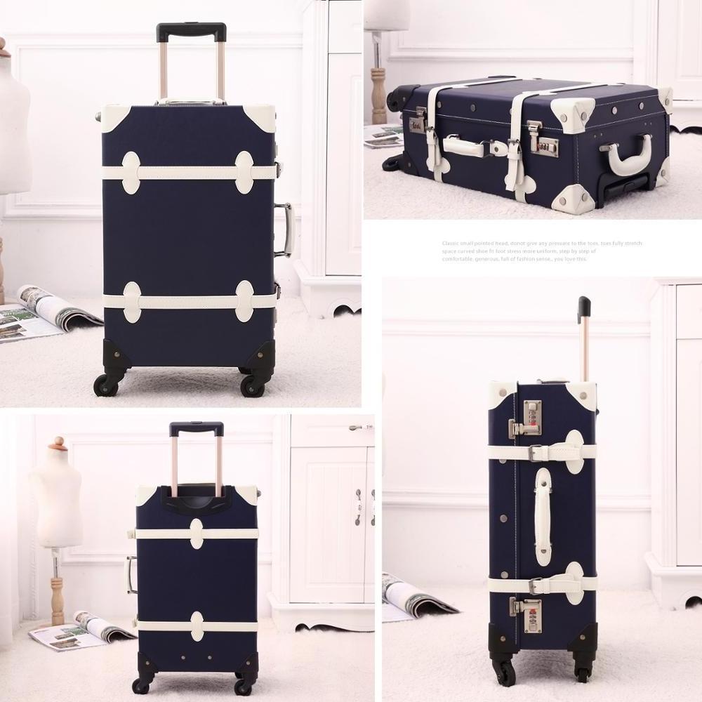 2PCS/SET Vintage PU Travel Luggage,12