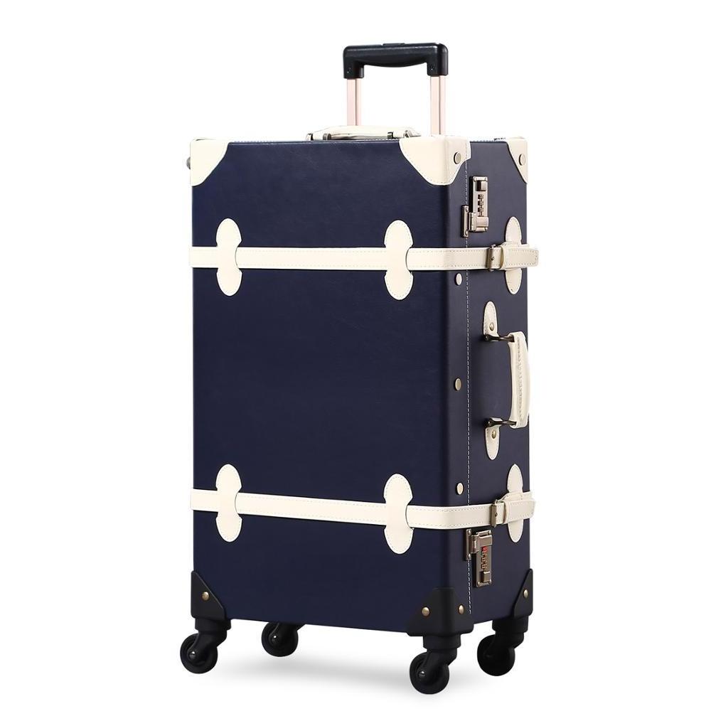 2PCS/SET Vintage PU Travel Luggage,12